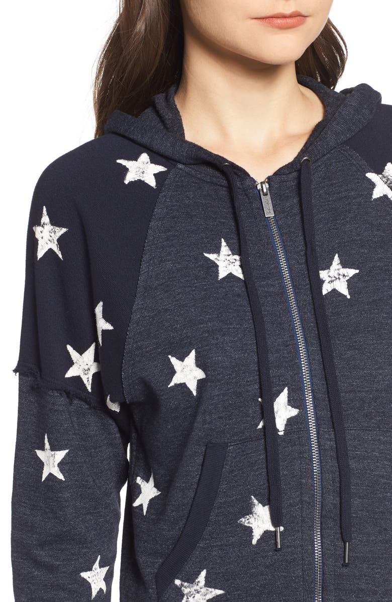 Splendid Star Zip-Up Hoodie, Alternate, color, 