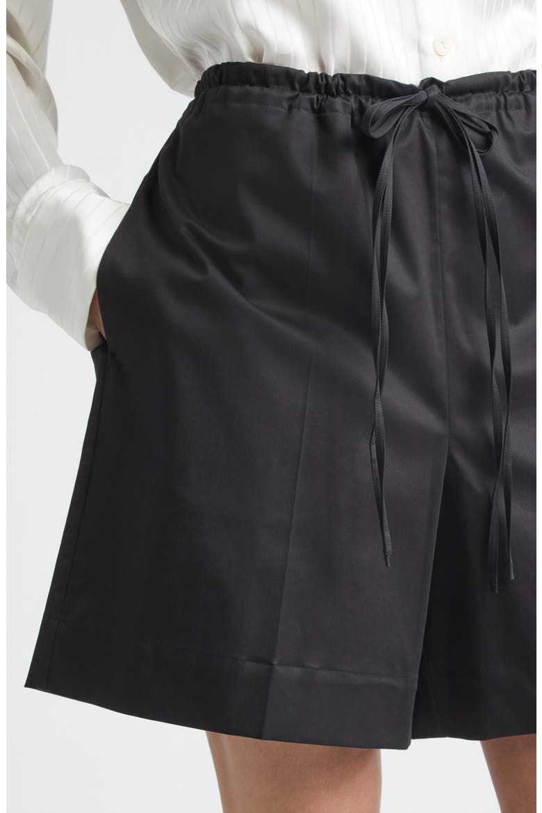 Richie Cotton Blend Shorts, Alternate, color, BLACK