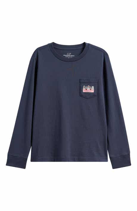 vineyard vines Kids' Ghost Pups Long Sleeve Cotton Graphic T-Shirt