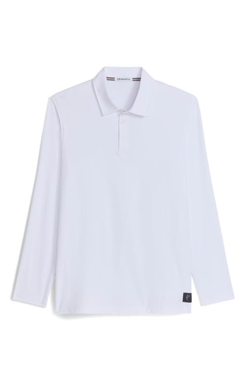 ASHWORTH GOLF LS Shore Polo in White at Nordstrom, Size Small