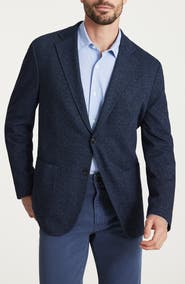 34 Heritage Matteo Wool & Cotton Twill Knit Blazer