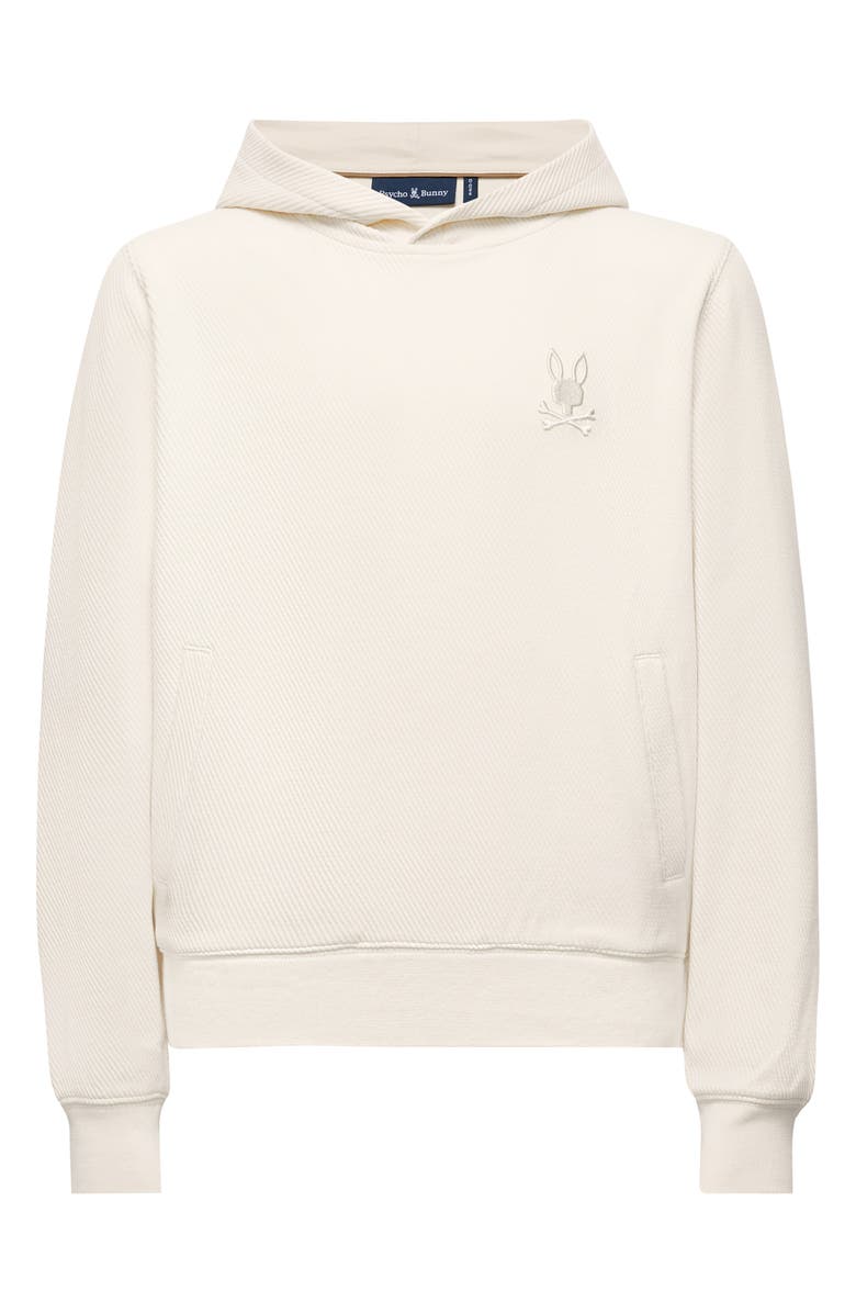 Psycho Bunny Kids' Kai Twill Texture Cotton Blend Hoodie, Main, color, 