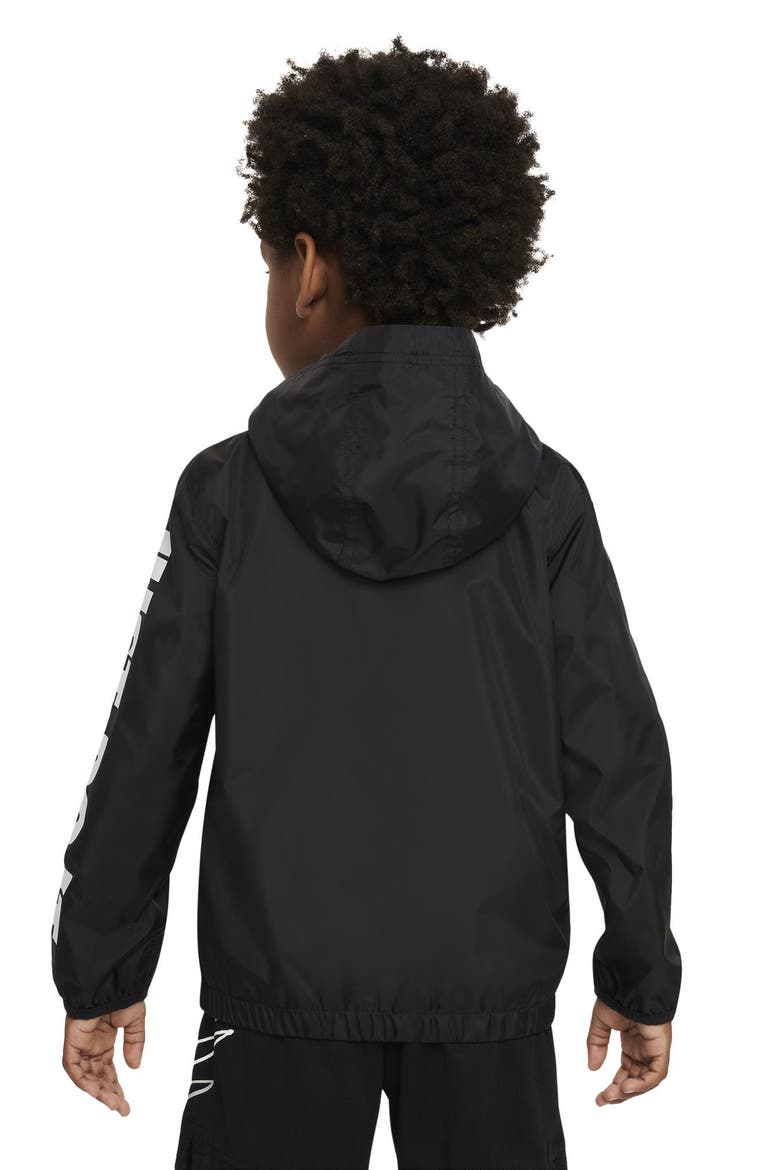 Kids' Just Do It Windrunner Jacket, Alternate, color, BLACK