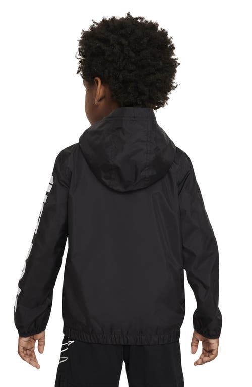 Nike Kids' Just Do It Windrunner Jacket In Black