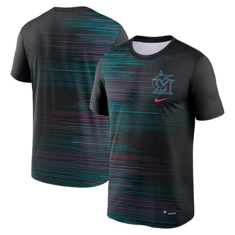 Men's Nike Black Miami Marlins 2025 City Connect Authentic Collection Velocity Performance T-Shirt