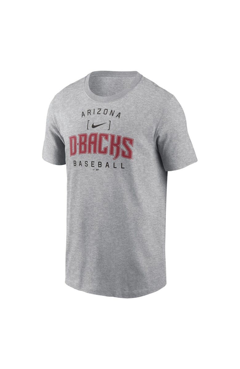 Nike Men's Nike Heather Gray Arizona Diamondbacks Home Team Athletic Arch T-Shirt, Alternate, color, 