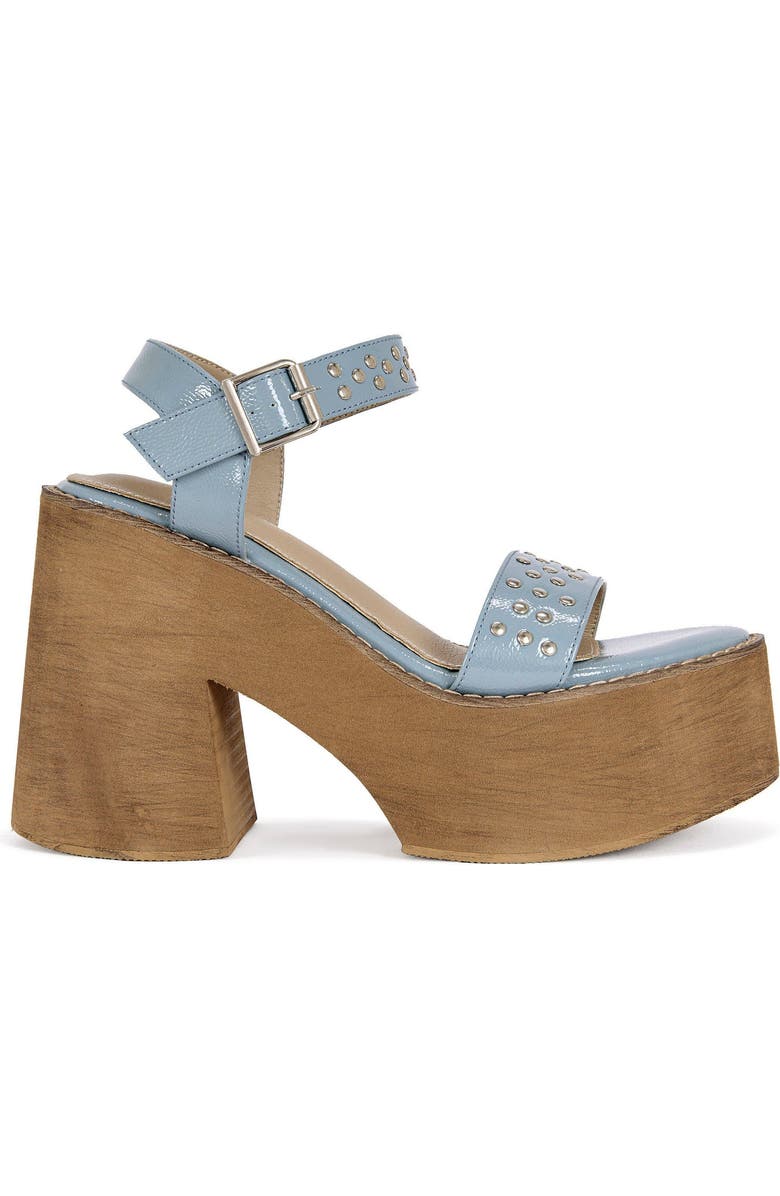 AZALEA WANG Elizabella Block Sandal, Main, color, Blue