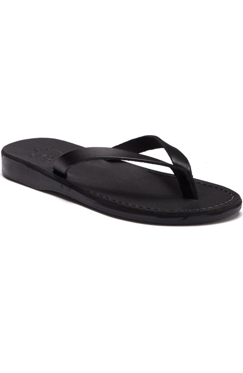 Jerusalem Sandals Jaffa Leather Flip Flop, Main, color,