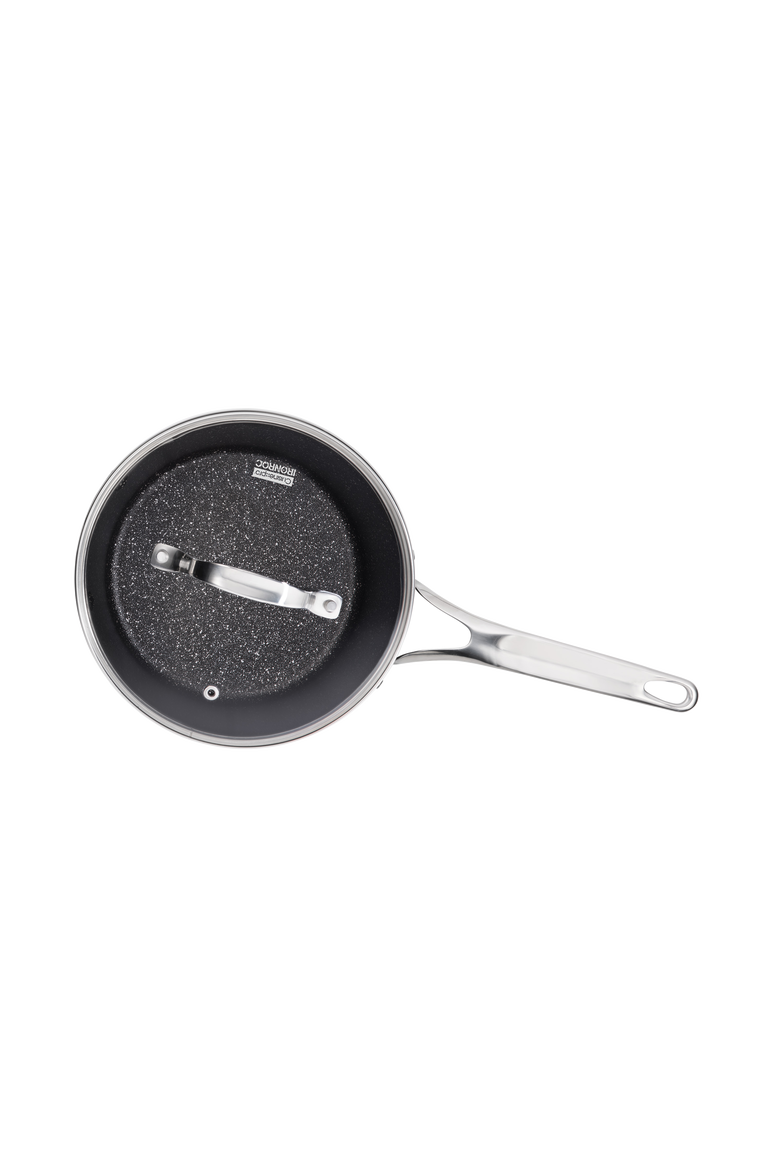 IRONROC™ 3.3 Qt Saucepan with Lid, Alternate, color, BLACK