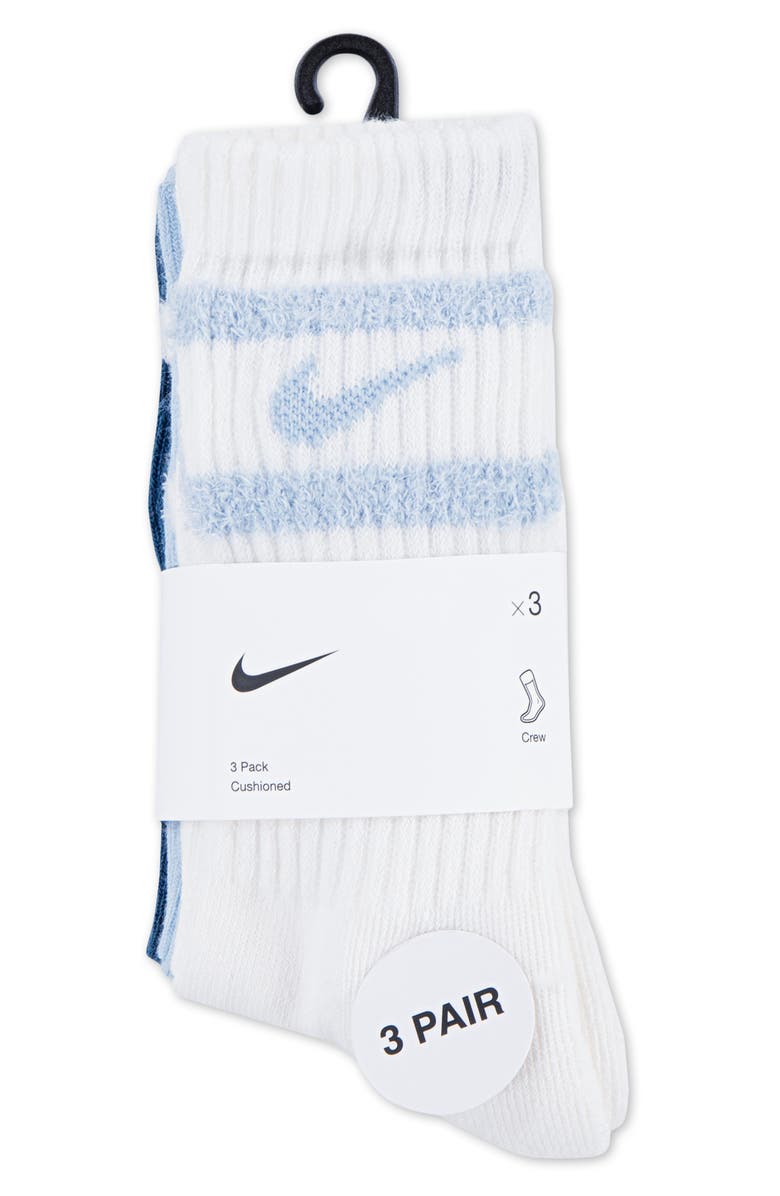 Nike Kids' Pack of 3 Crew Socks, Alternate, color, Sail