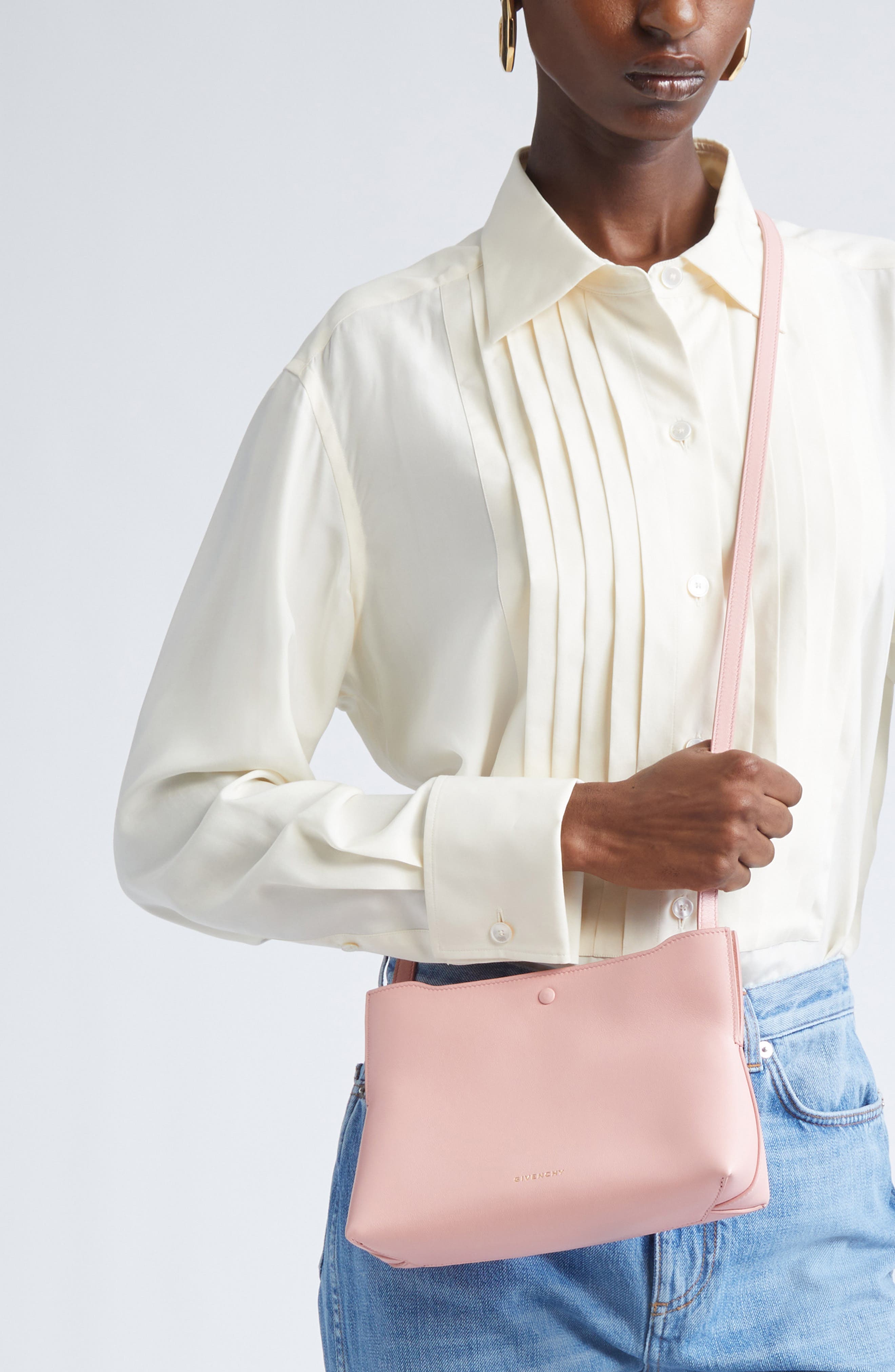 Day Pochette Leather Crossbody Bag, Alternate, color, FLAMINGO