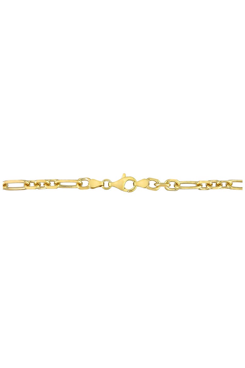 Men's Figaro Link Chain Necklace, Alternate, color, YELLOW