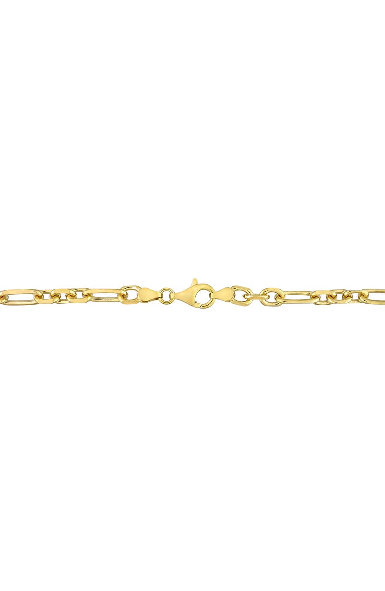 DELMAR Men's Figaro Link Chain Necklace, Alternate, color, Yellow
