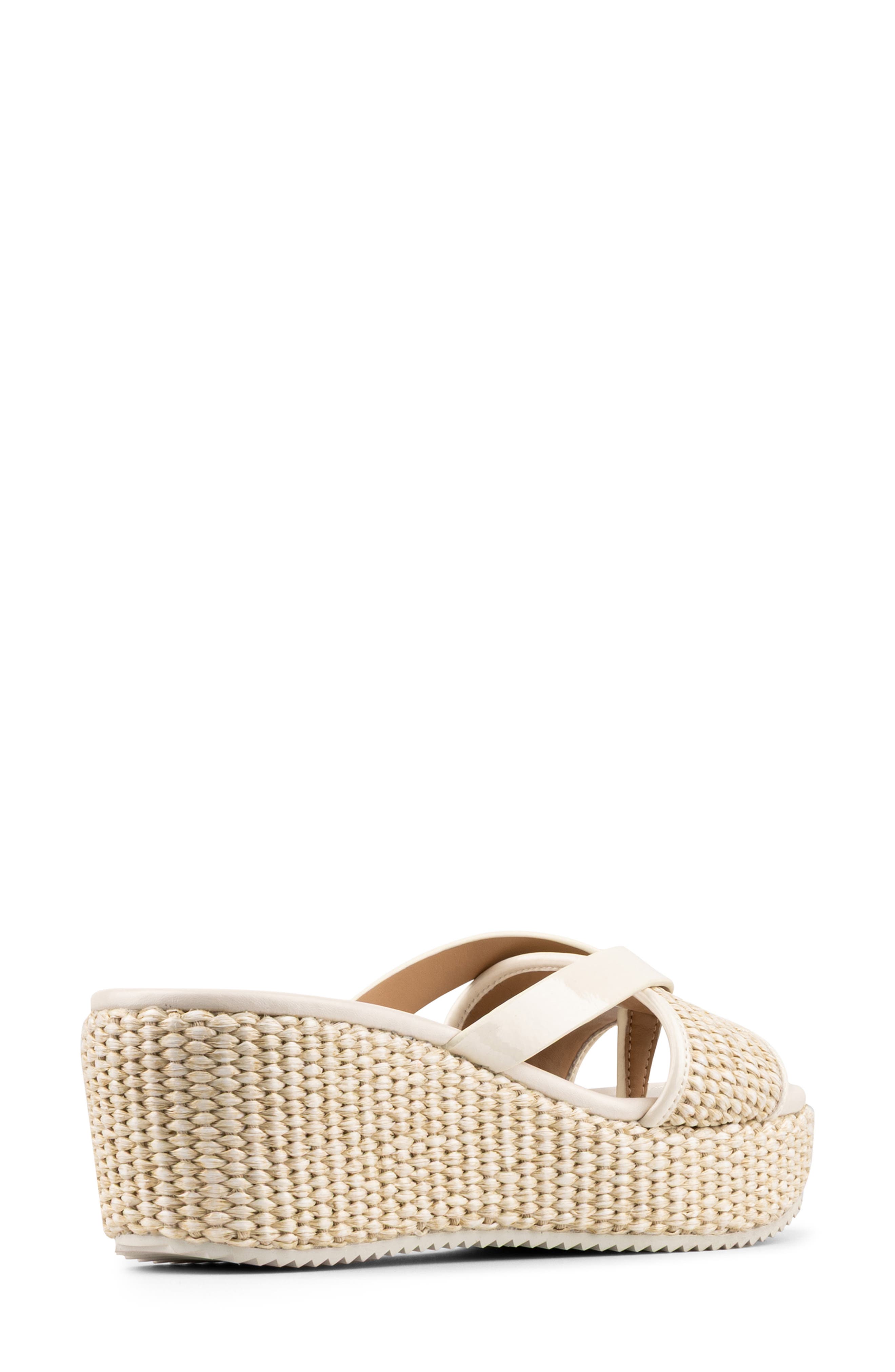 Sotira Platform Wedge Sandal, Alternate, color, BONE