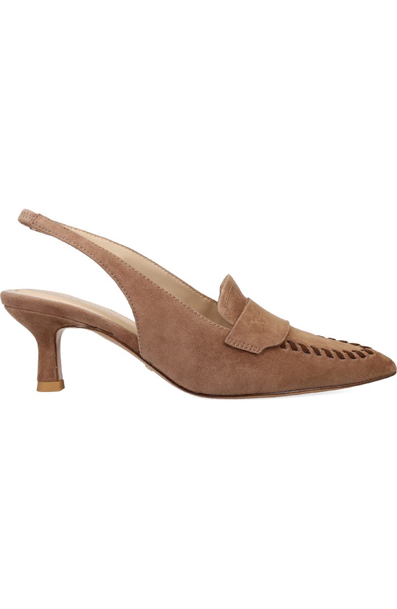 Pelle Moda Keagen Pointed Toe Slingback Pump, Alternate, color, Taupe