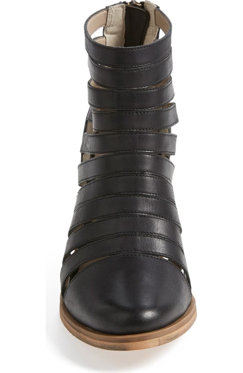 Hinge 'Dresden' Caged Leather Bootie, Alternate, color,
