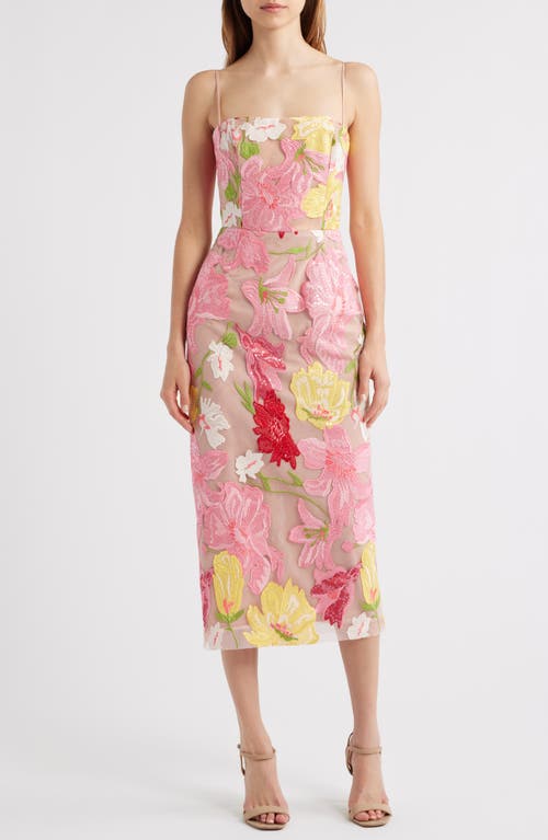 Helsi Gemma Floral Appliqué Sequin Midi Dress