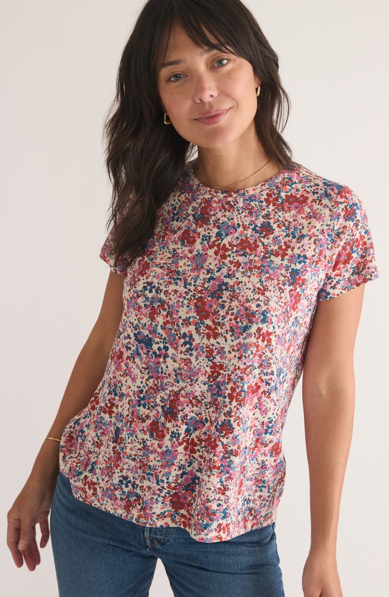 Marine Layer Floral Cotton & Modal T-Shirt | Nordstromrack