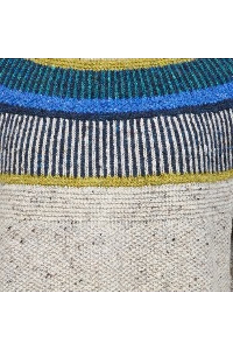 Statement Donegal Wool Sweater, Alternate, color, OATMEAL FLECK / ICELANDIC