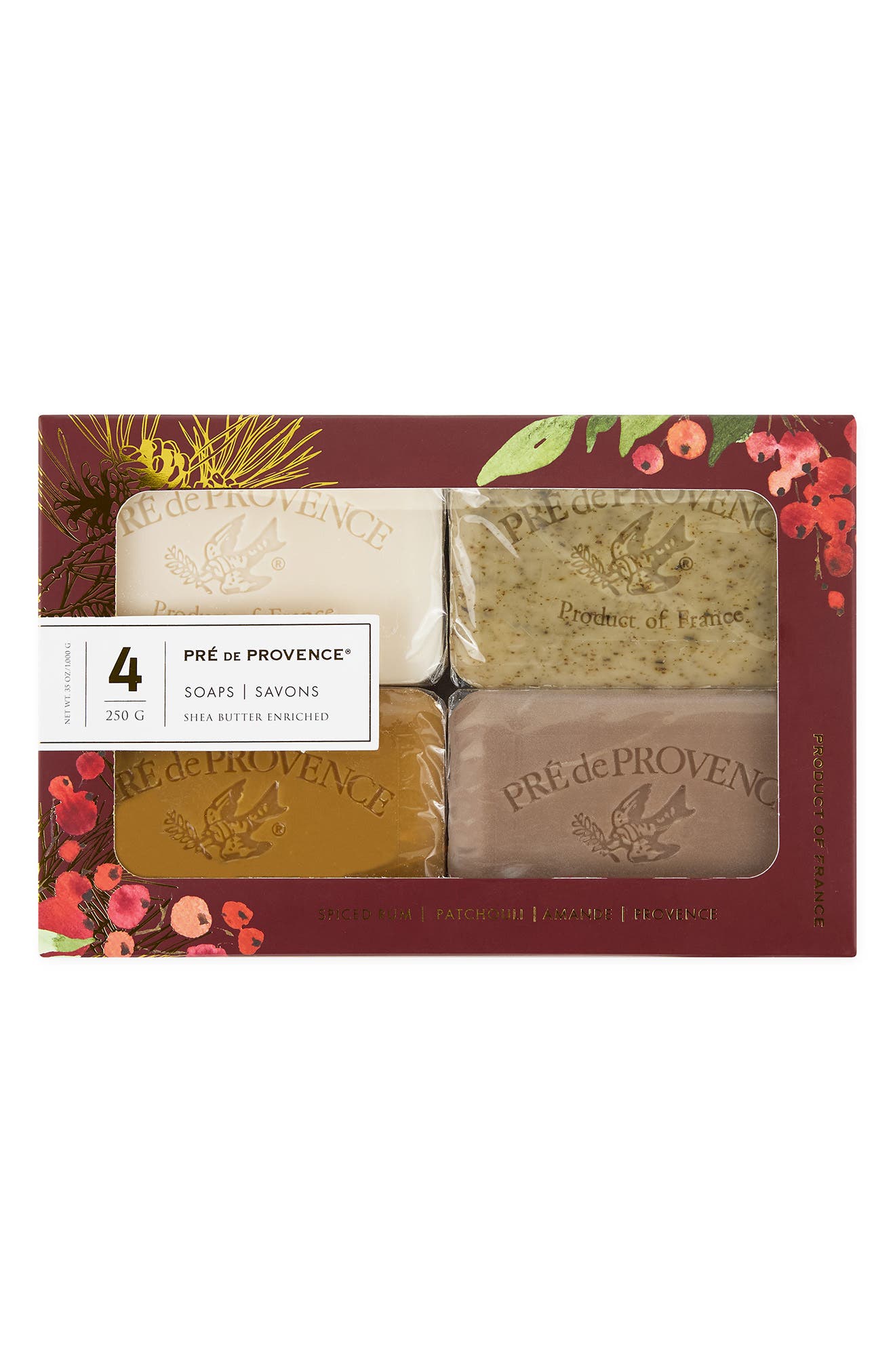 VIA MERCATO Holiday Soap Bars Assorted 4-Piece Gift Set
