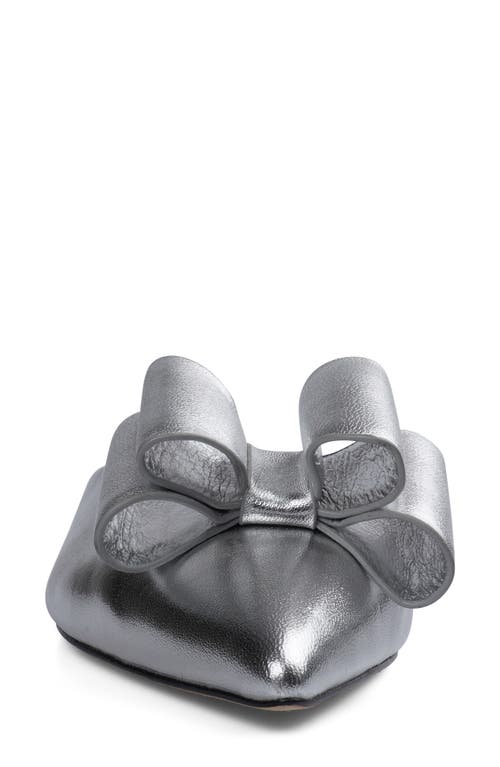 Zigi Finland Pointed Toe Mule In Silver