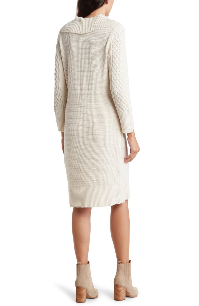 SANDRA DARREN Long Sleeve Sweater Dress, Alternate, color, 