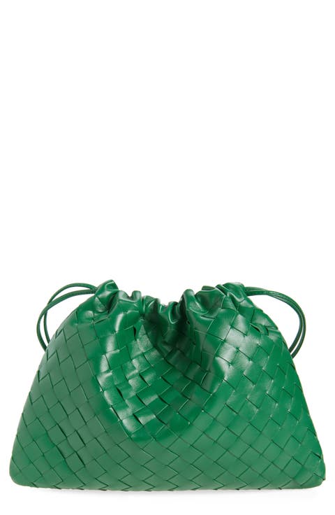 Medium Dustbag Intrecciato Leather Shoulder Bag