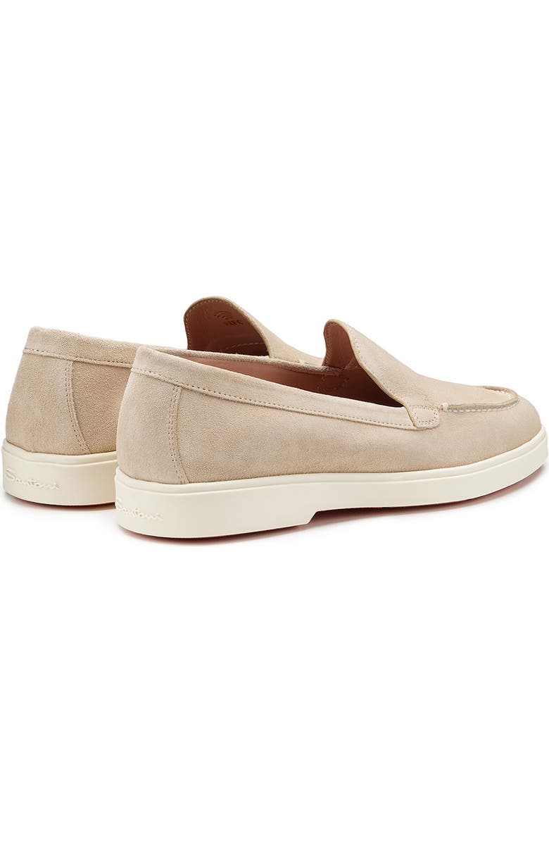 Santoni Women's suede loafer, Alternate, color, Pink