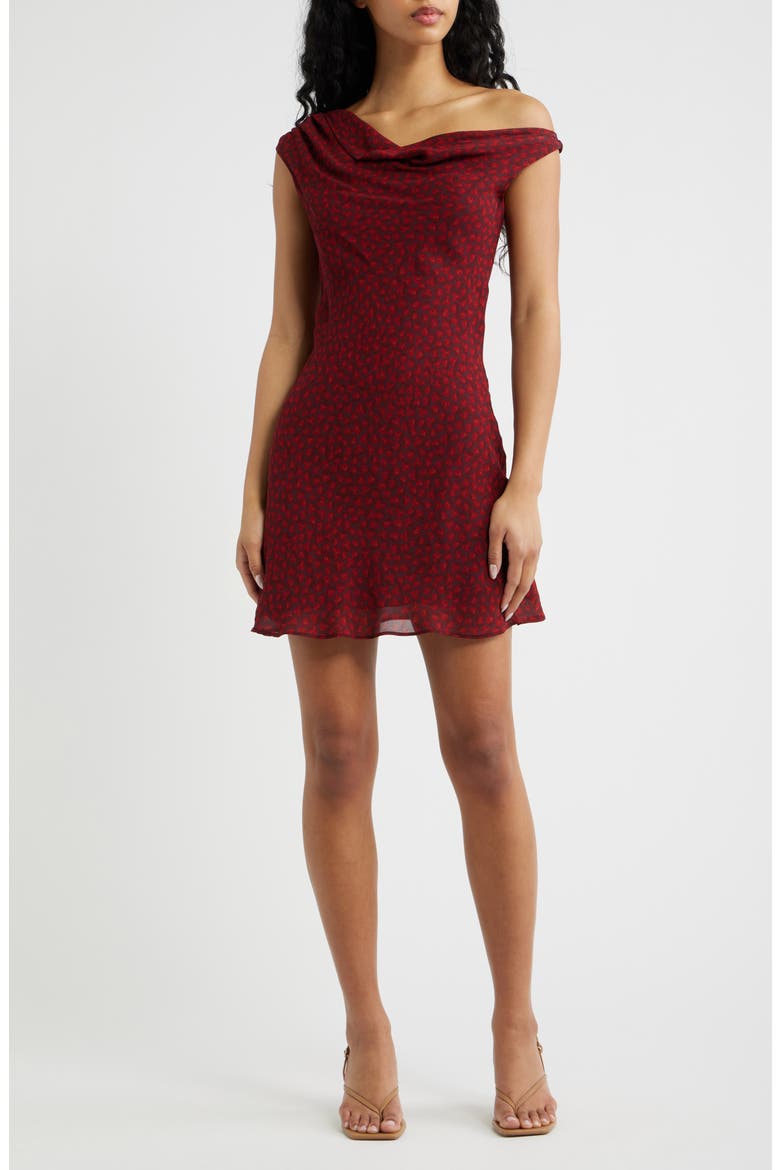 Kristine Floral Sleeveless Georgette Minidress, Main, color, NICOLE