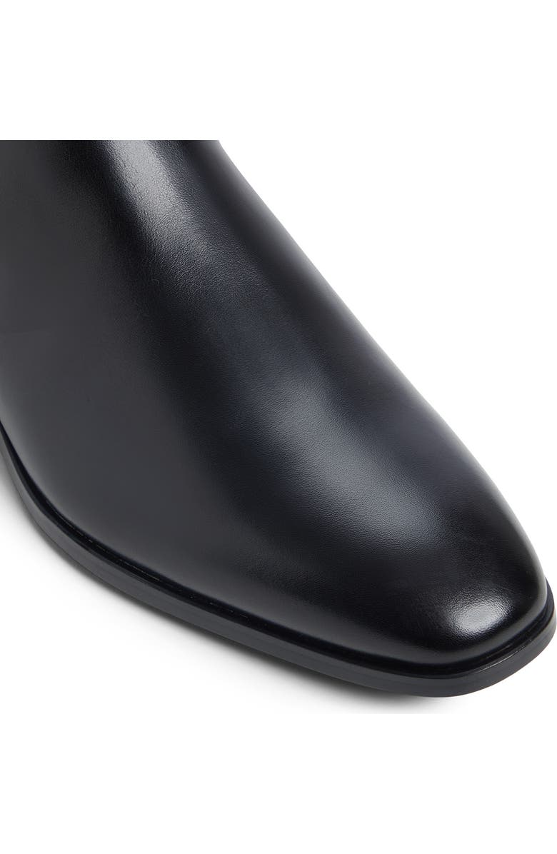 ALDO Sosa Leather Chelsea Boot, Alternate, color, Black