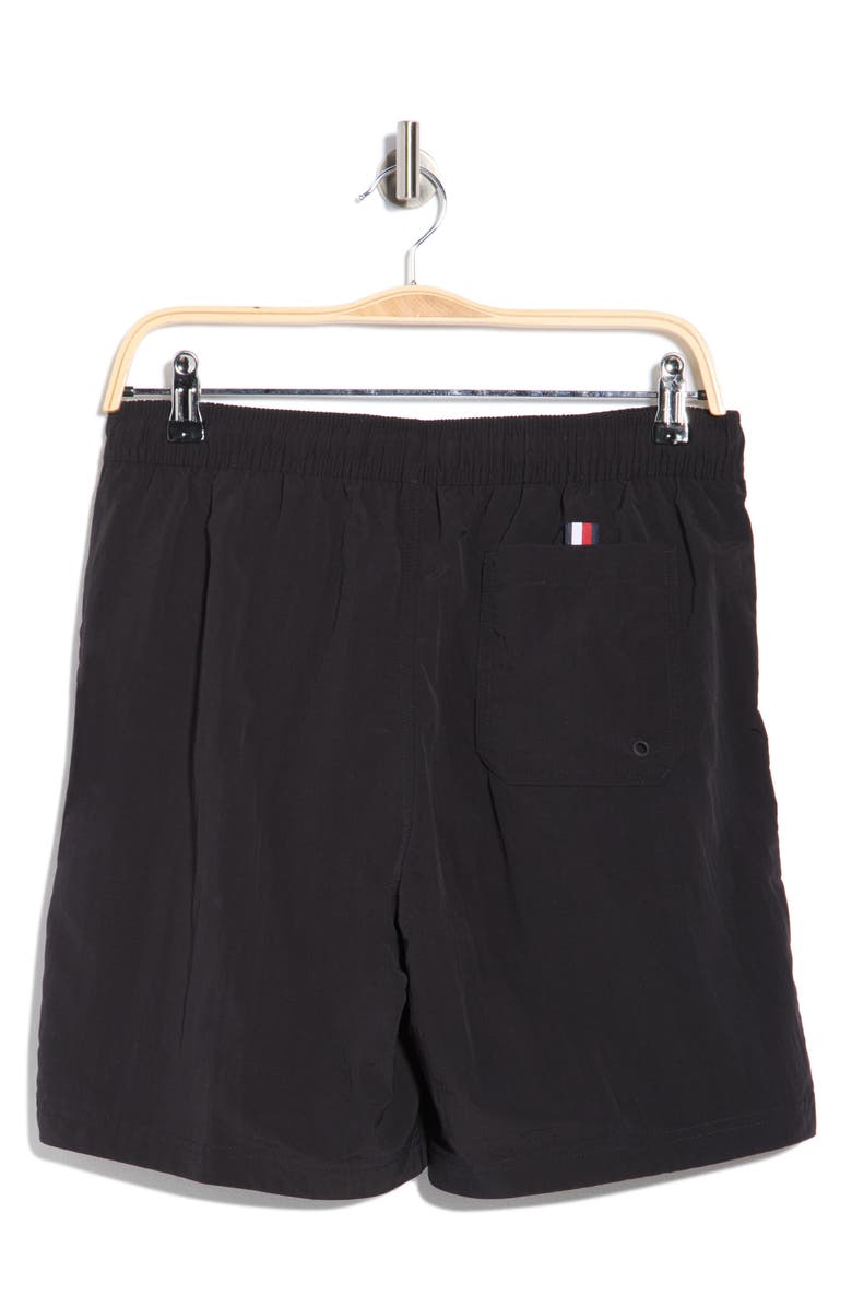 Tommy Hilfiger The Tommy Swim Trunks, Alternate, color, Dark Sable