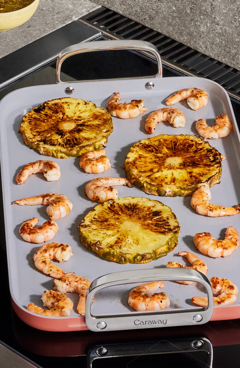 CARAWAY Ceramic Nonstick Double Burner Griddle, Alternate, color, Gray