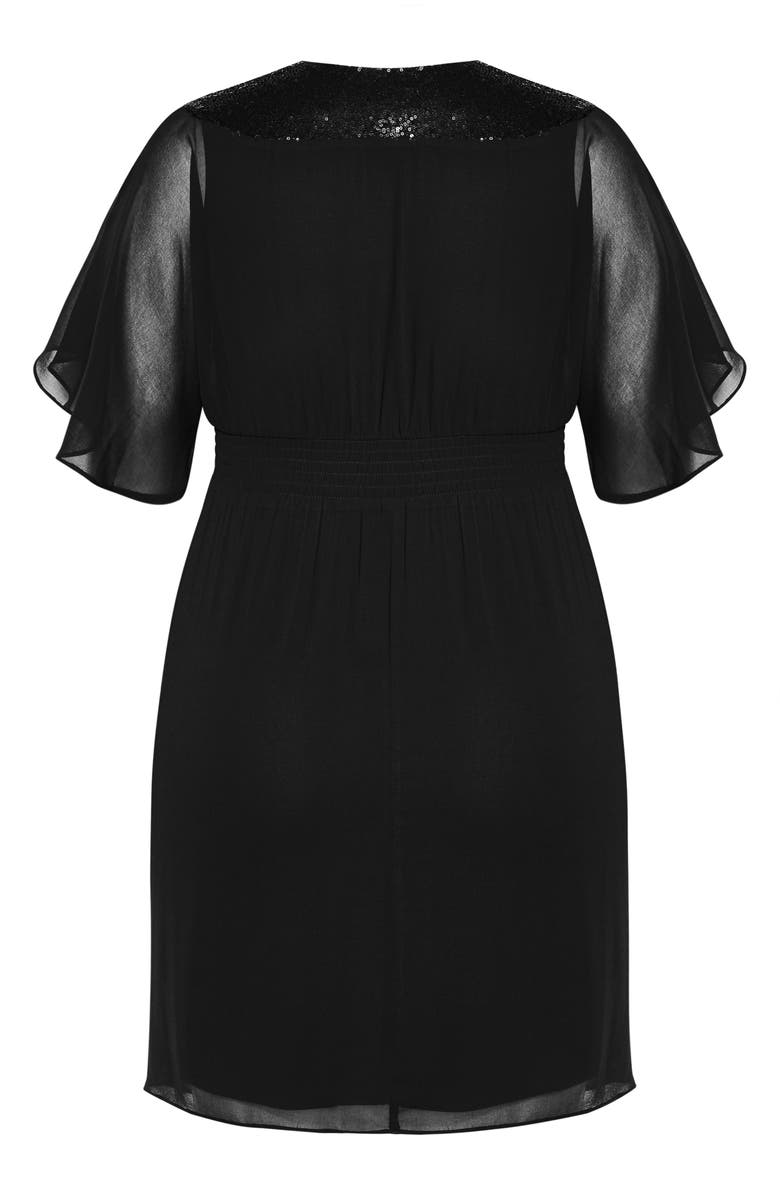 City Chic Sequin Minidress, Alternate, color,