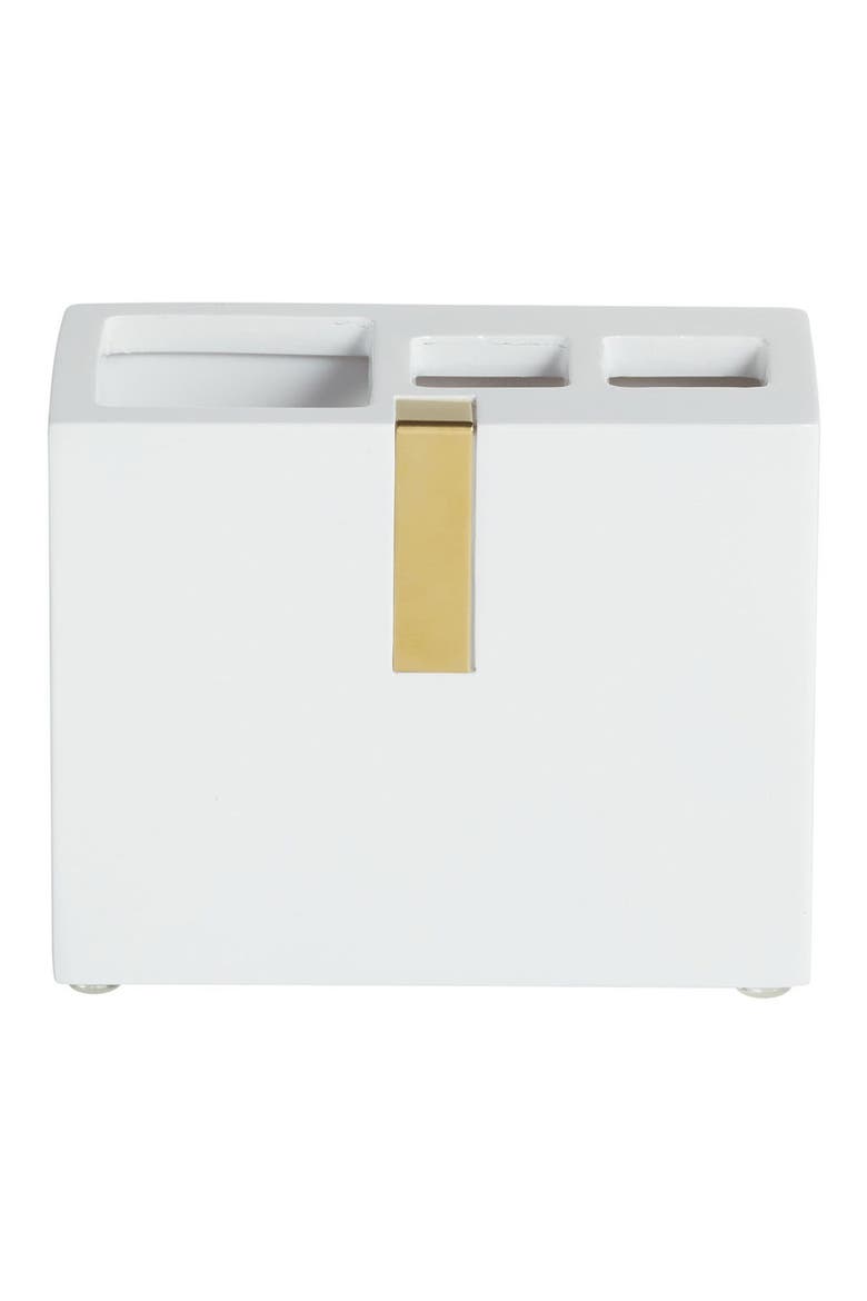 Houston Street Toothbrush Holder, Main, color, WHITE