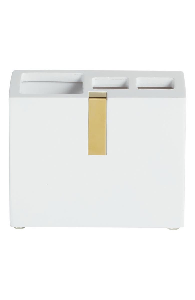 ROSELLI TRADING COMPANY Houston Street Toothbrush Holder, Main, color, White