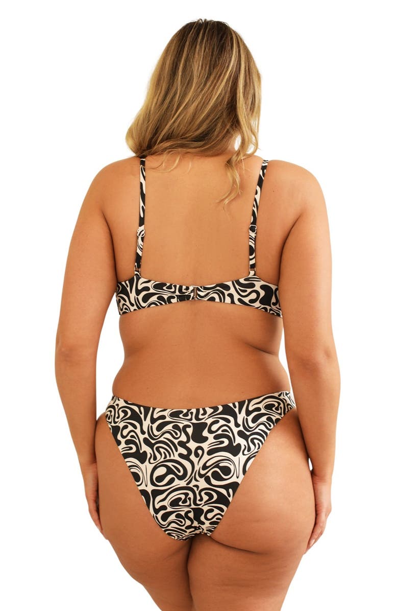 Dippin Daisys Nocturnal Cheeky Bikini Bottom, Alternate, color, Mustang Wave