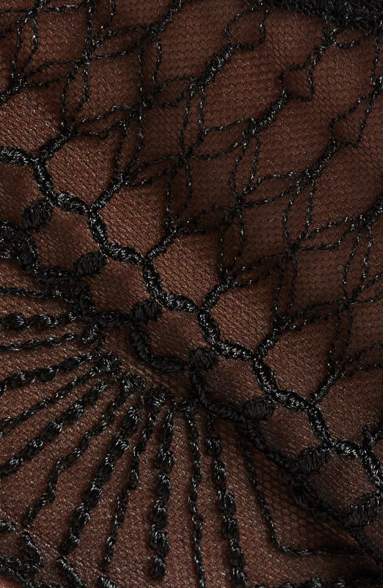 Etam Rosace Embroidered Tulle Tanga, Alternate, color,