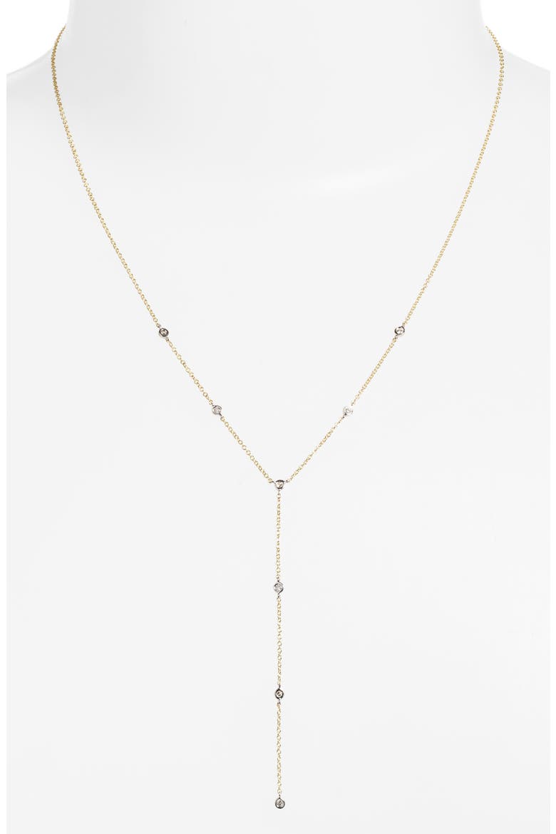 Diamond Y-Necklace, Alternate, color, YELLOW