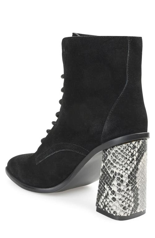 Journee Collection Journee Signature Edda Lace-up Bootie In Black