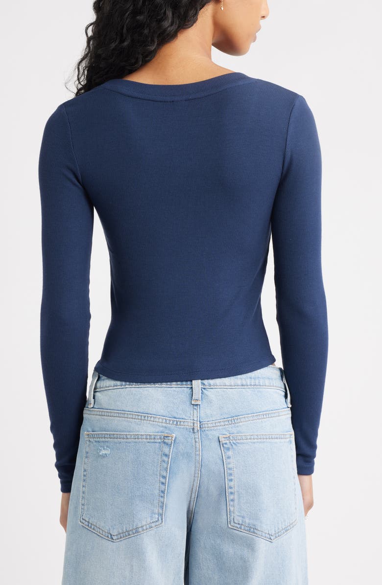 BP. Rib Cardigan, Alternate, color, Navy Iris