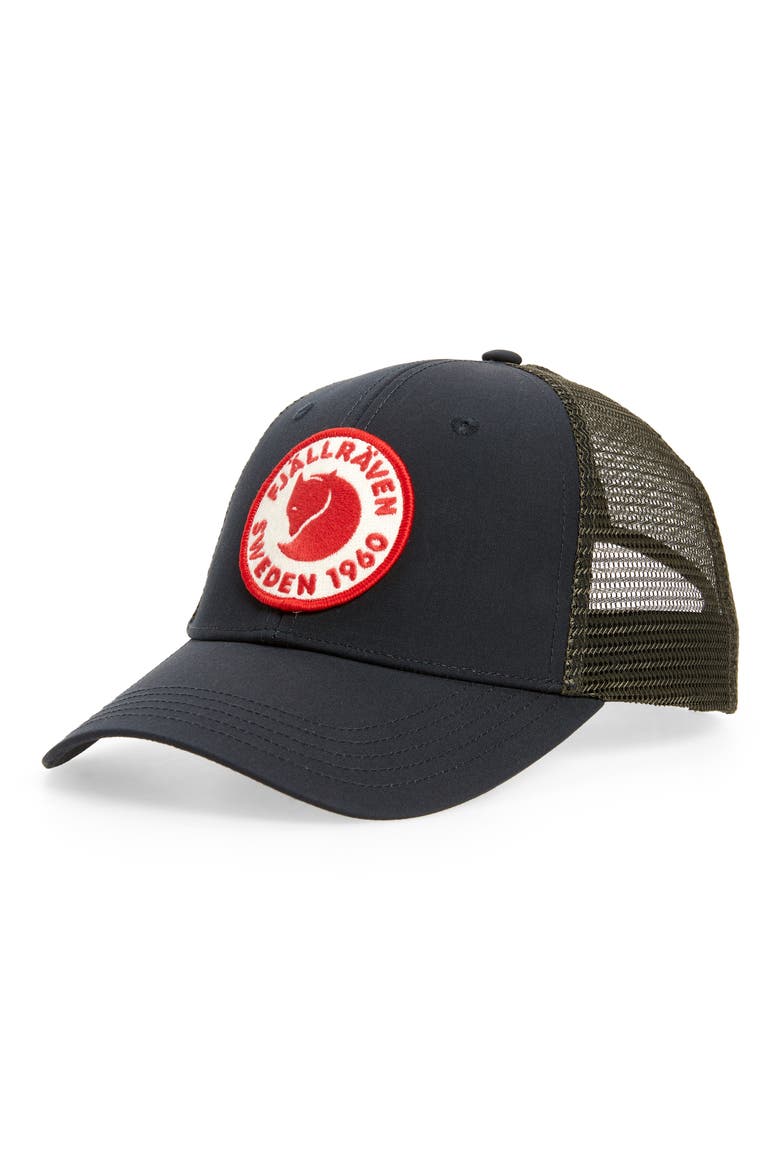1960 Logo Trucker Hat, Main, color, DARK NAVY