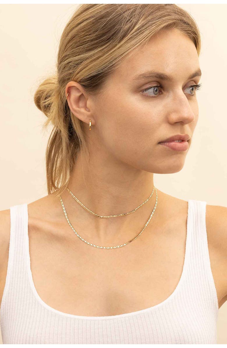 Oradina 14K Gold Very Valentino Chain Necklace, Alternate, color, 