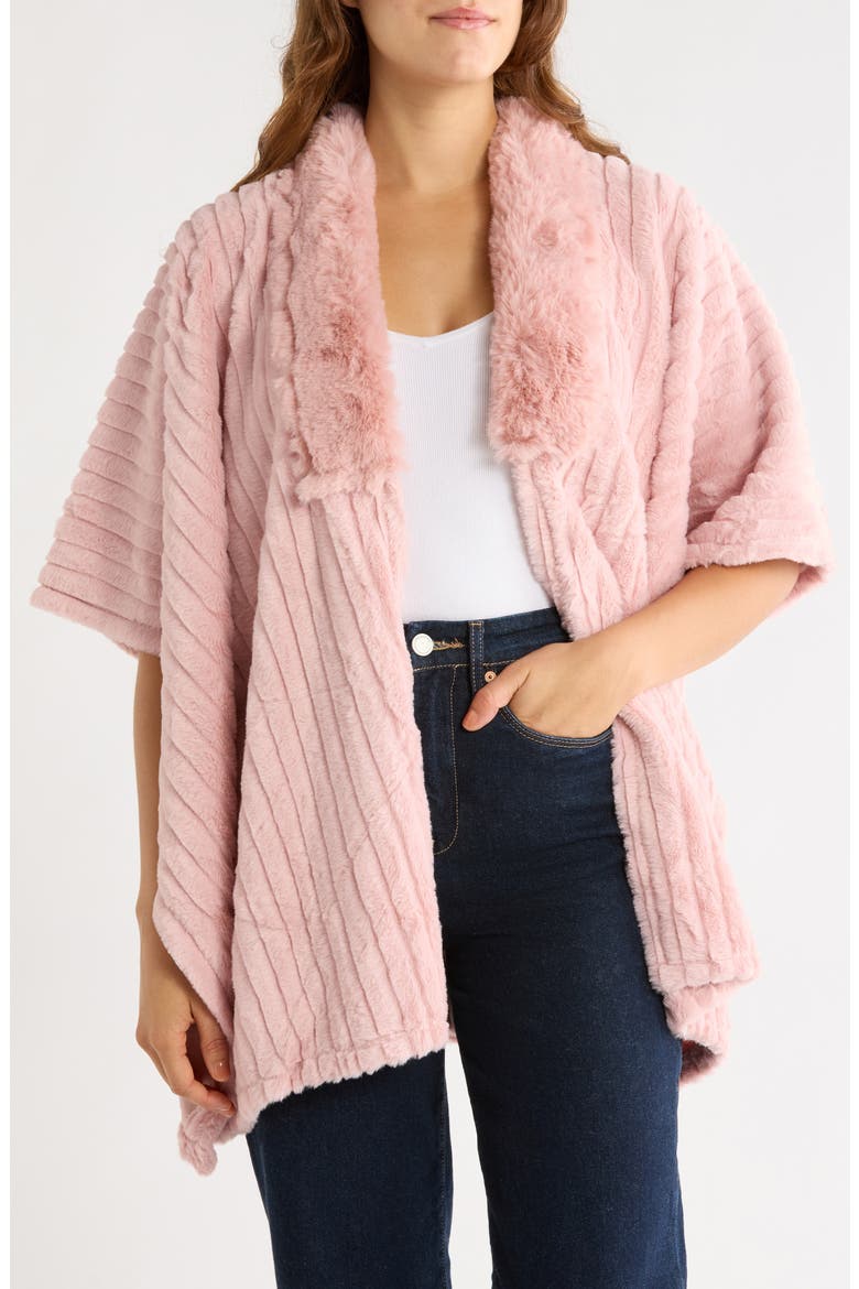 Soft Tunic Poncho, Main, color, BLUSH