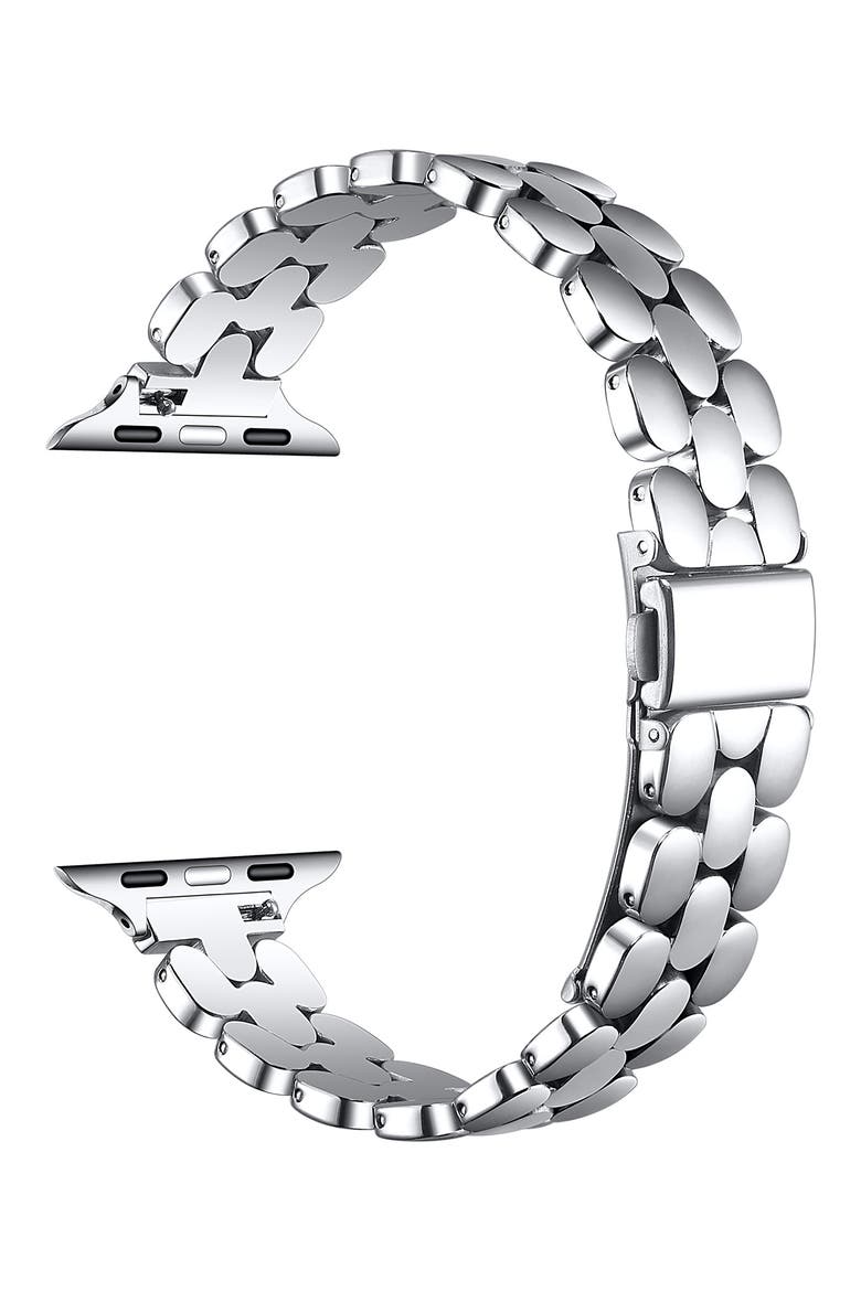 Emery Apple Watch® Bracelet Watchband, Alternate, color, SILVER