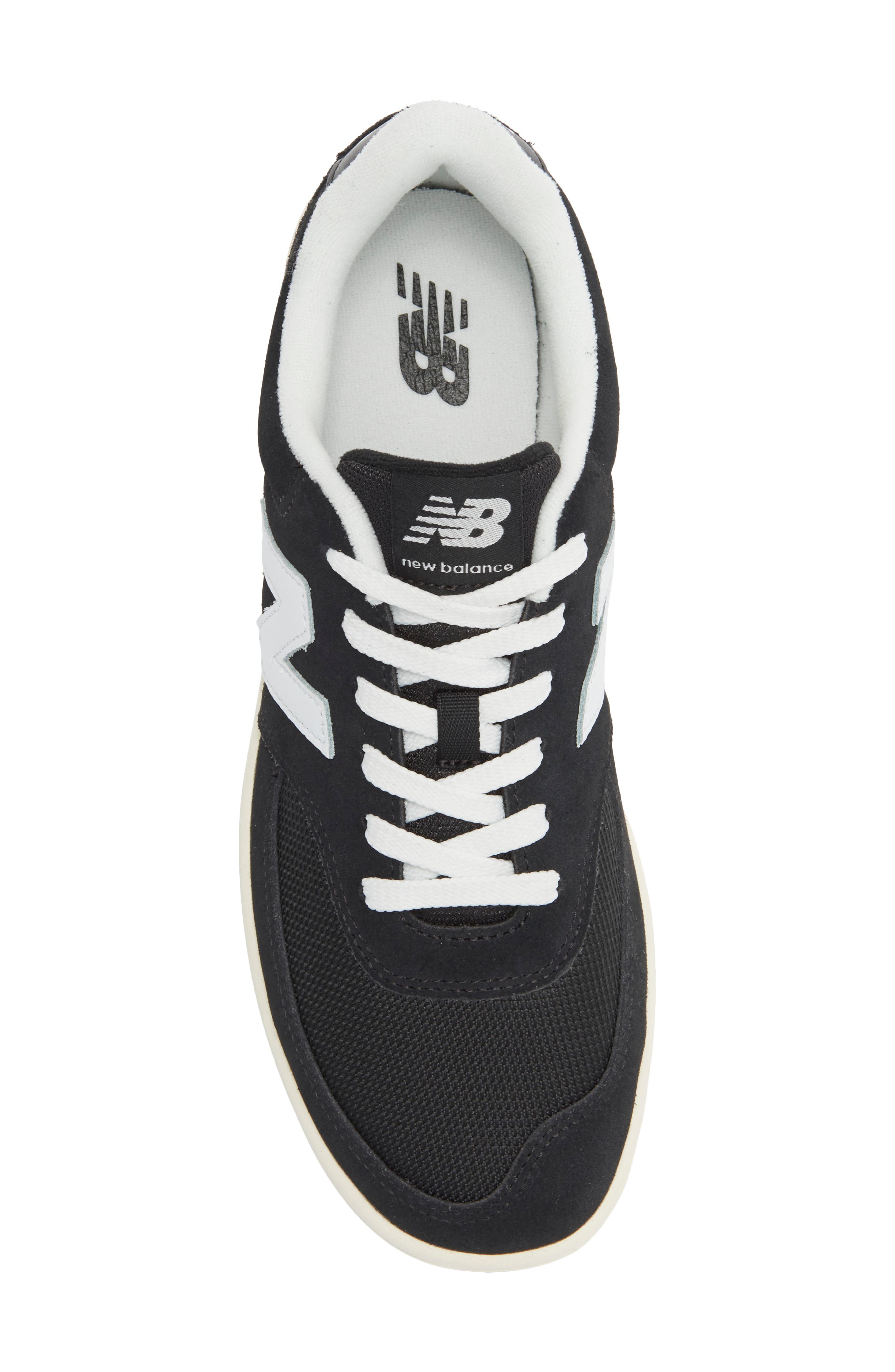 New Balance 080 Sneaker, Alternate, color, Black/ Nb 103 White