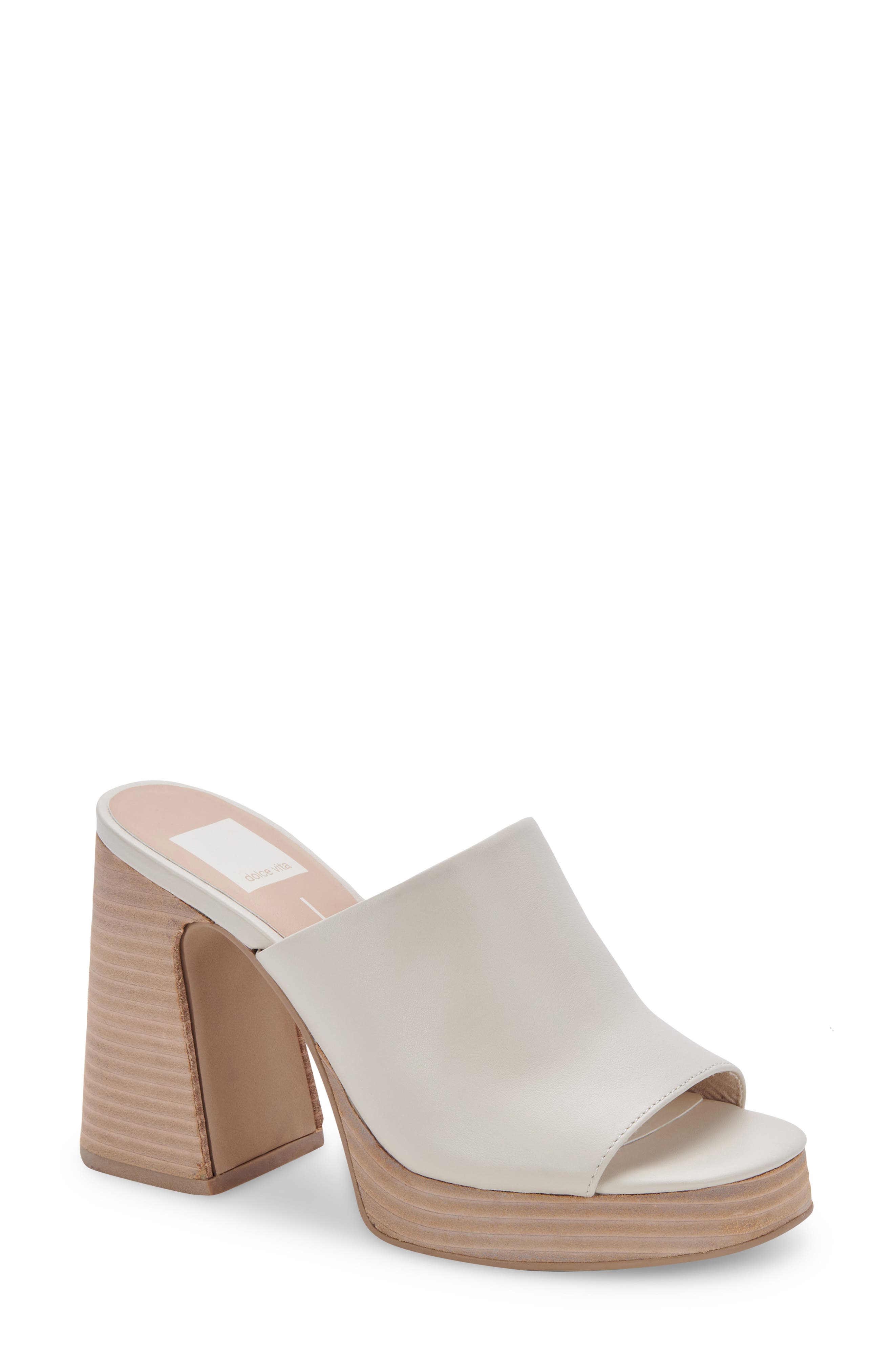 Lukas Platform Sandal, Main, color, IVORY LEATHER