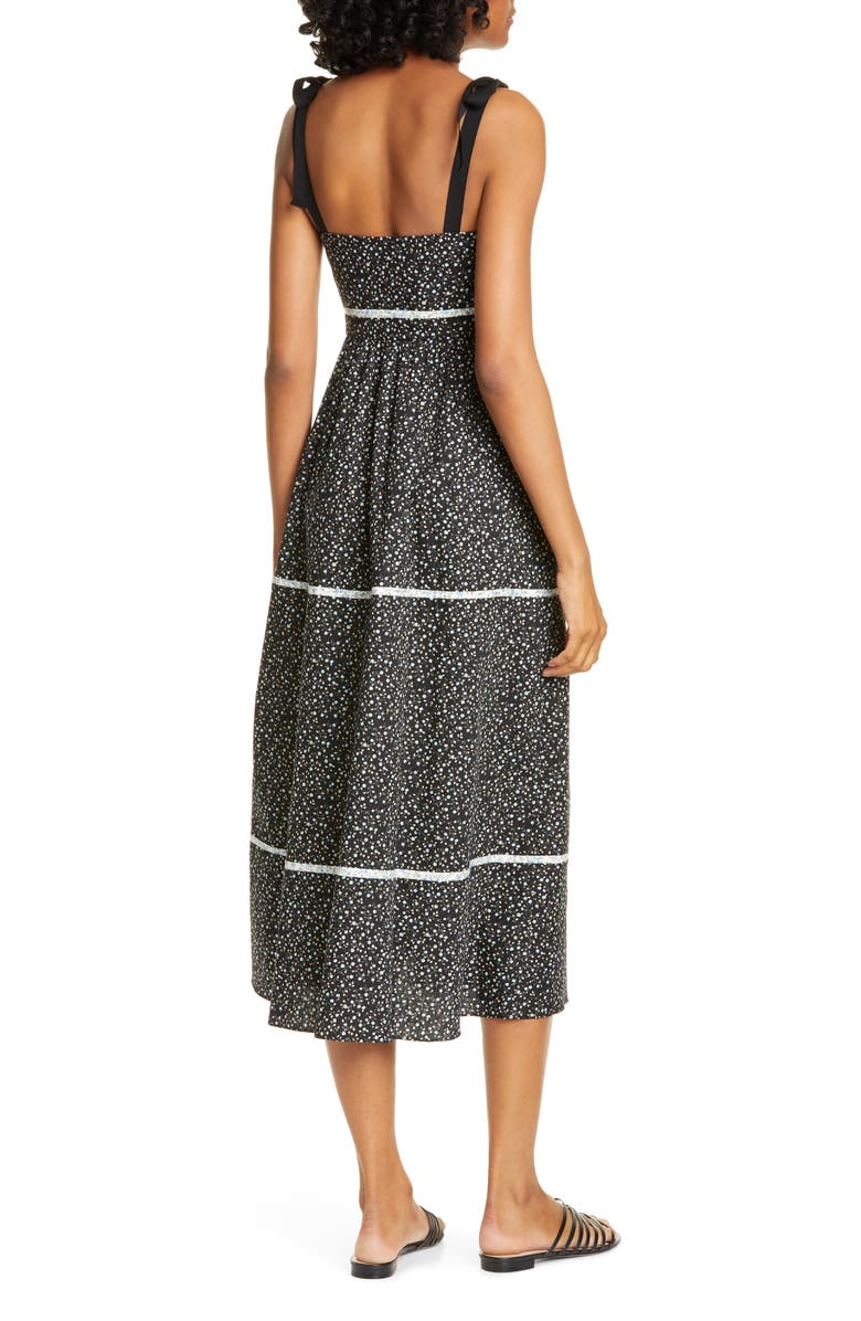 La Ligne Kate Floral Midi Sundress, Alternate, color, 