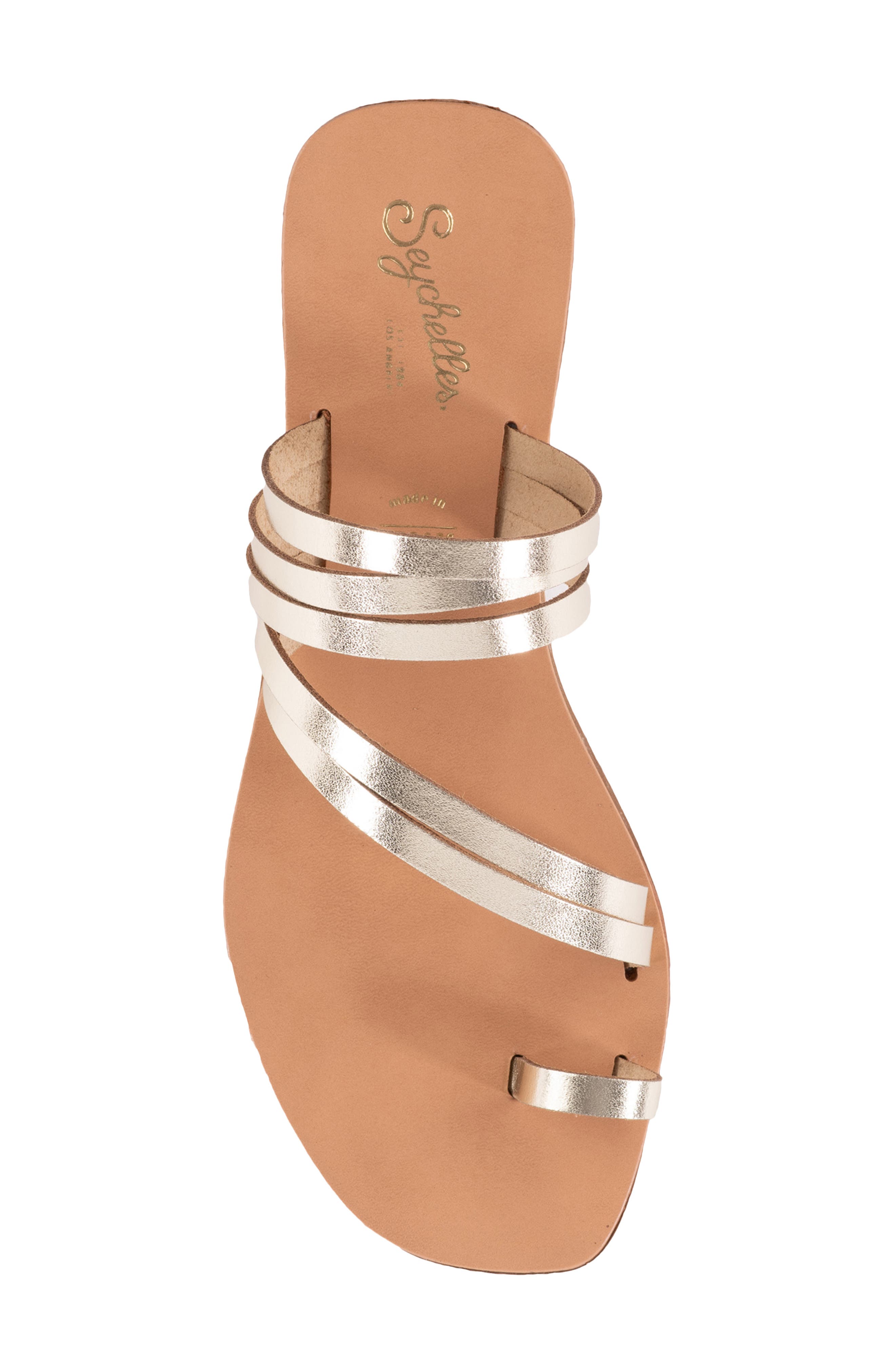 Summer Rain Toe Loop Sandal, Alternate, color, GOLD
