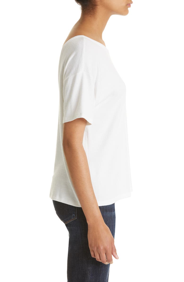 rag & bone The Knit Open Back T-Shirt, Alternate, color, 