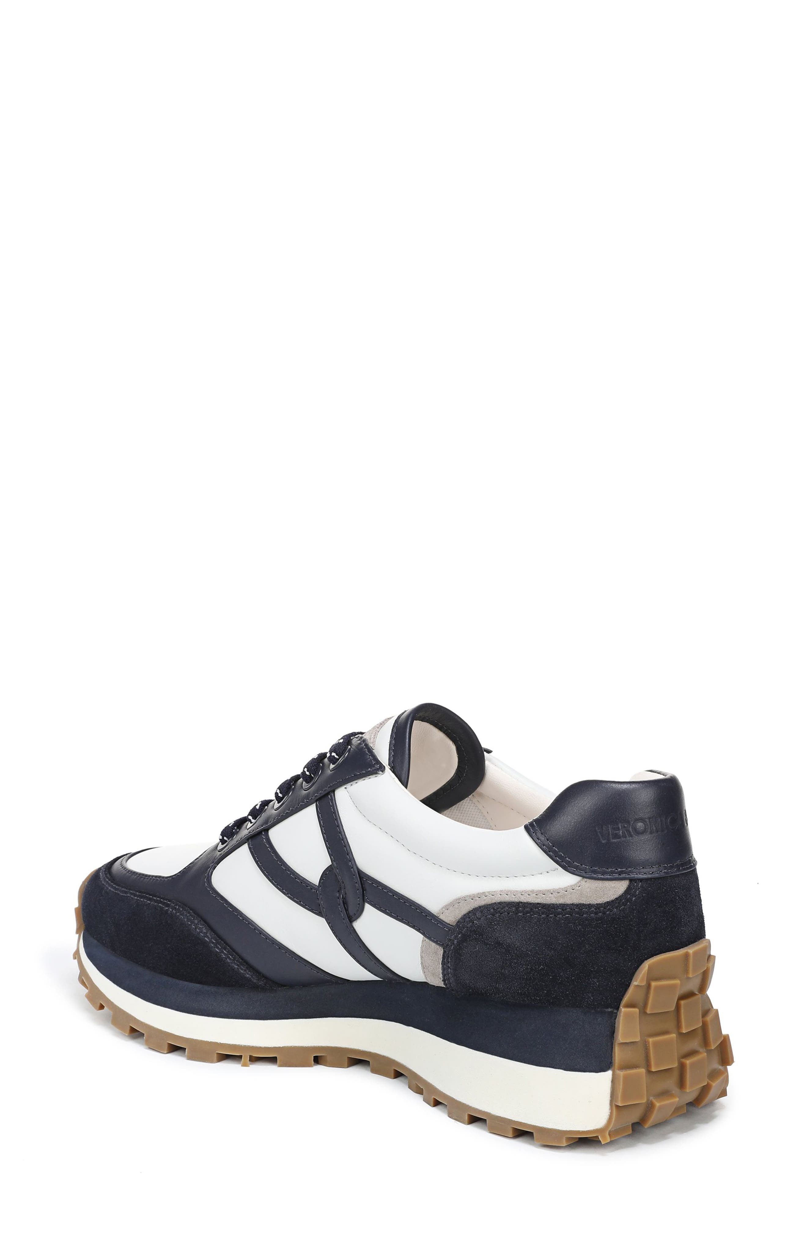 Veronica Beard Valentina Wedge Sneaker, Alternate, color, Navy Multi